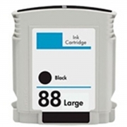HP 88 BK cartuccia d'inchiostro nero alta capacità compatibile con HP 88 XL (C9396 AE)