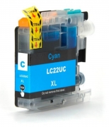 LC 22E C cartuccia d'inchiostro ciano compatibile con Brother LC-22E (LC22EC)